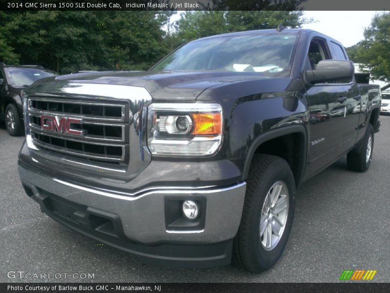 Iridium Metallic / Jet Black 2014 GMC Sierra 1500 SLE Double Cab