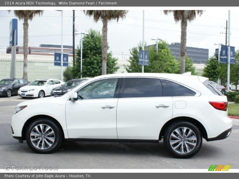 White Diamond Pearl / Parchment 2014 Acura MDX Technology