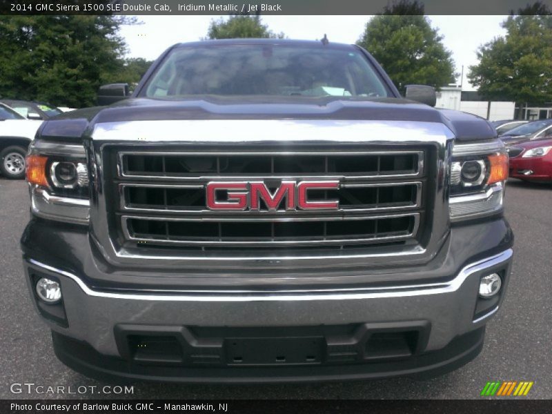 Iridium Metallic / Jet Black 2014 GMC Sierra 1500 SLE Double Cab