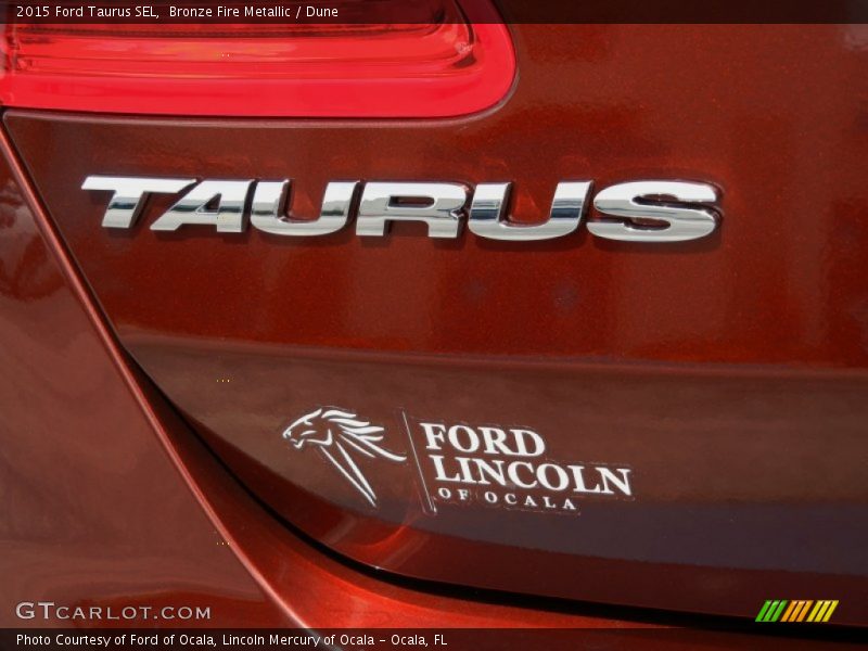 Bronze Fire Metallic / Dune 2015 Ford Taurus SEL