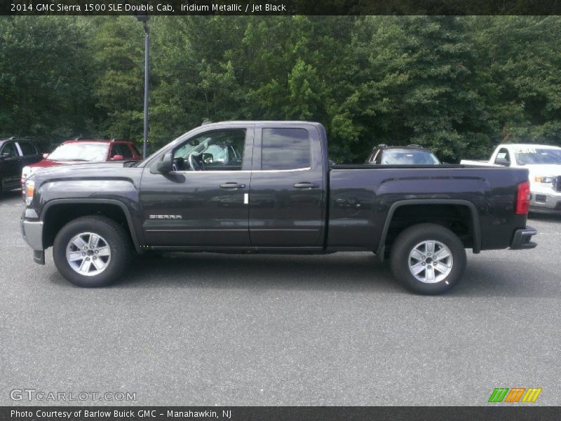 Iridium Metallic / Jet Black 2014 GMC Sierra 1500 SLE Double Cab