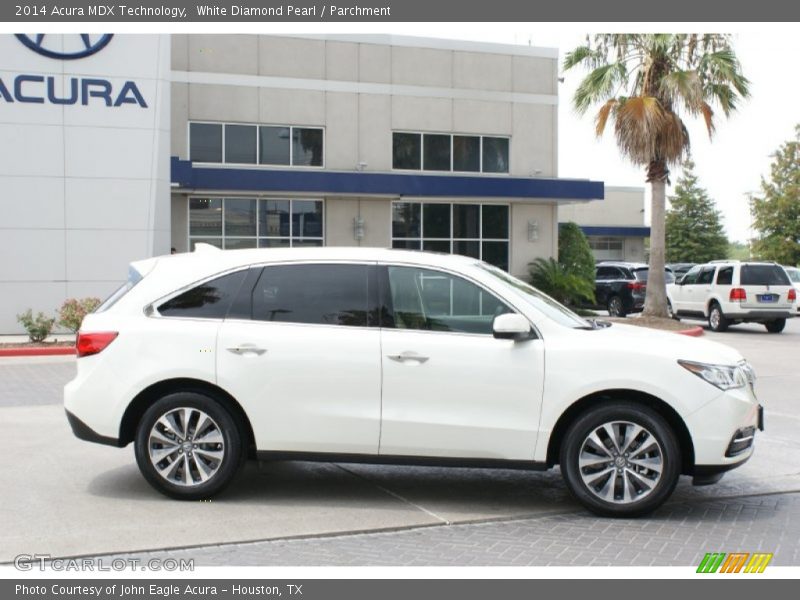 White Diamond Pearl / Parchment 2014 Acura MDX Technology