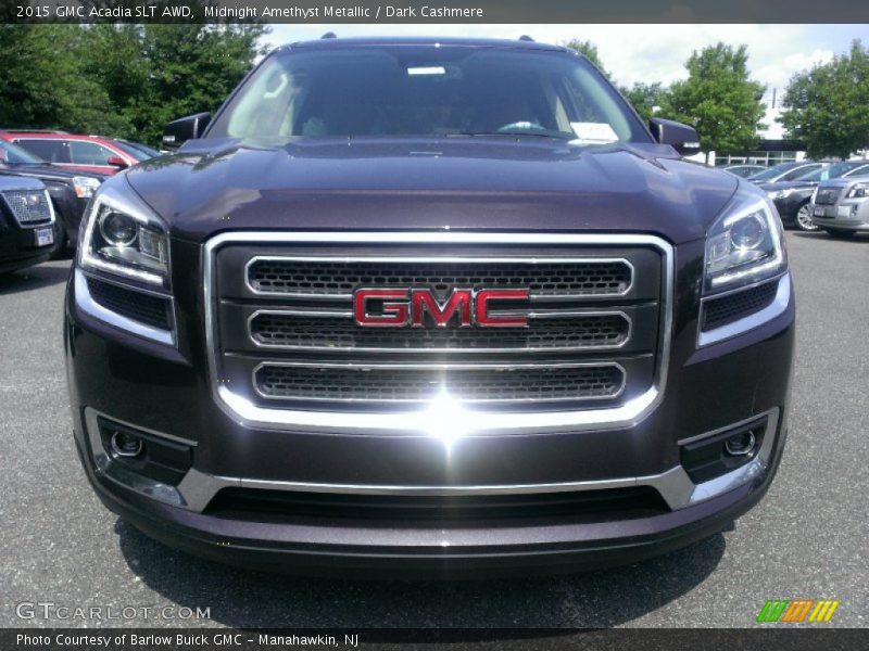 Midnight Amethyst Metallic / Dark Cashmere 2015 GMC Acadia SLT AWD