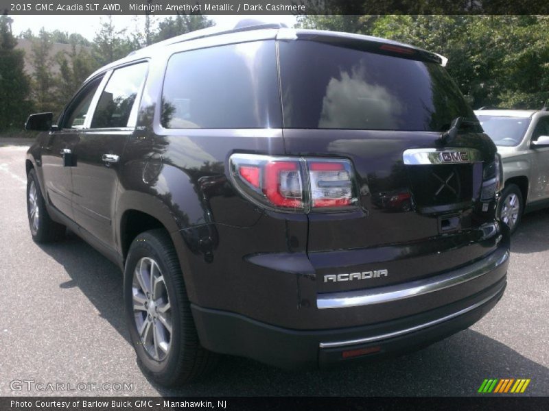 Midnight Amethyst Metallic / Dark Cashmere 2015 GMC Acadia SLT AWD