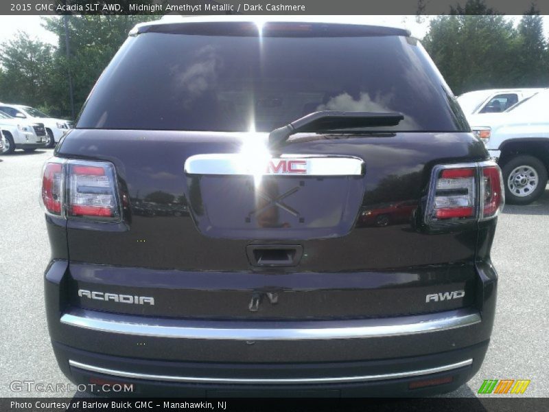 Midnight Amethyst Metallic / Dark Cashmere 2015 GMC Acadia SLT AWD