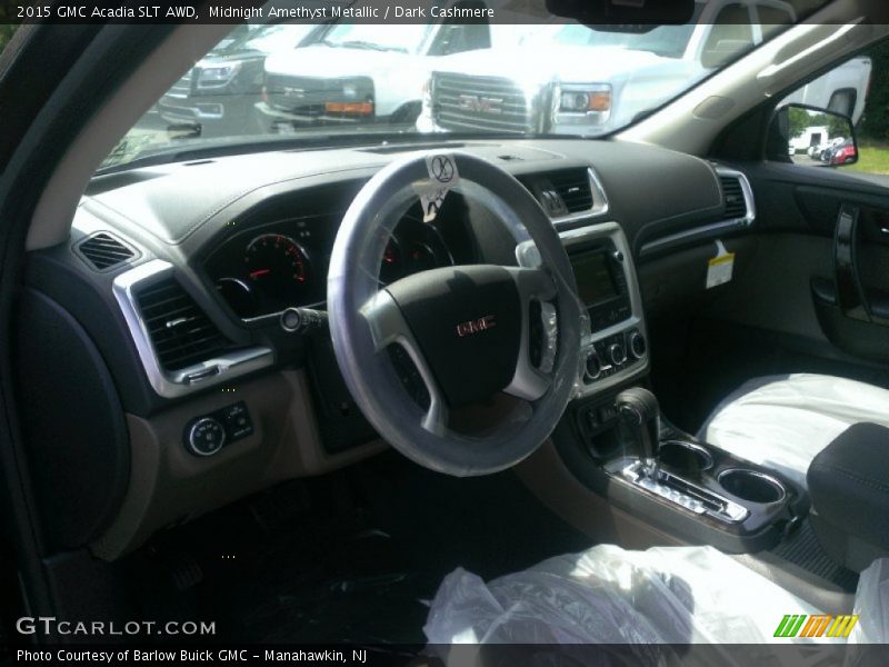 Midnight Amethyst Metallic / Dark Cashmere 2015 GMC Acadia SLT AWD