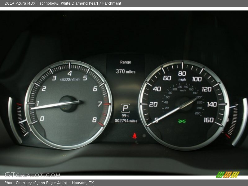 White Diamond Pearl / Parchment 2014 Acura MDX Technology