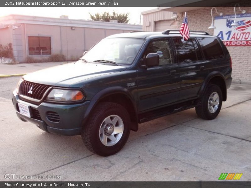 Amazon Green Pearl / Tan 2003 Mitsubishi Montero Sport LS