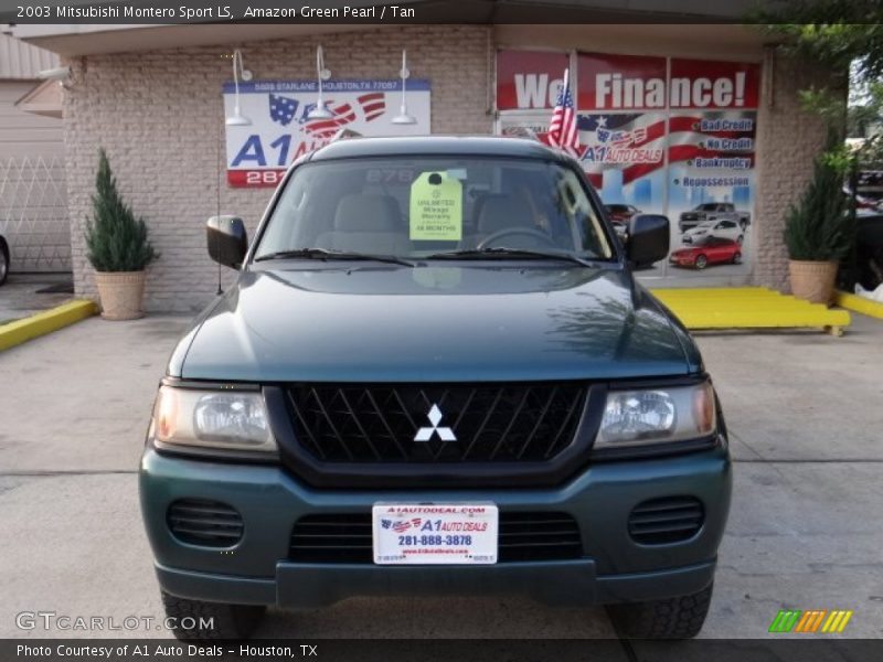 Amazon Green Pearl / Tan 2003 Mitsubishi Montero Sport LS