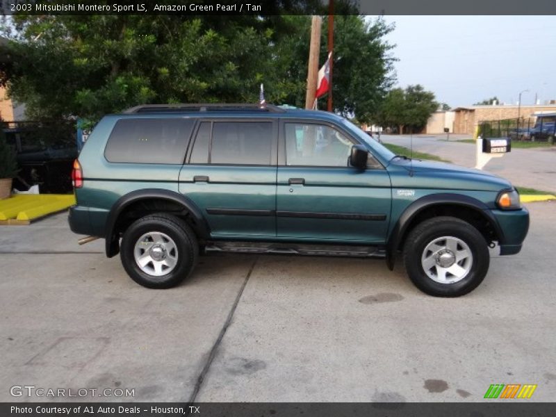 Amazon Green Pearl / Tan 2003 Mitsubishi Montero Sport LS