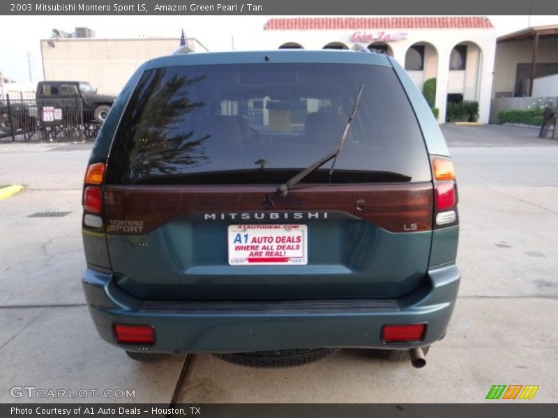 Amazon Green Pearl / Tan 2003 Mitsubishi Montero Sport LS