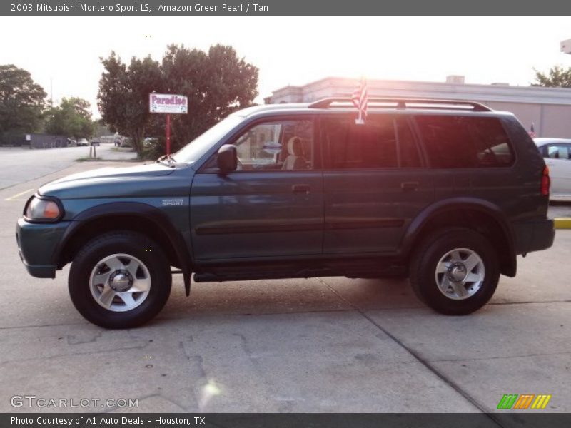 Amazon Green Pearl / Tan 2003 Mitsubishi Montero Sport LS