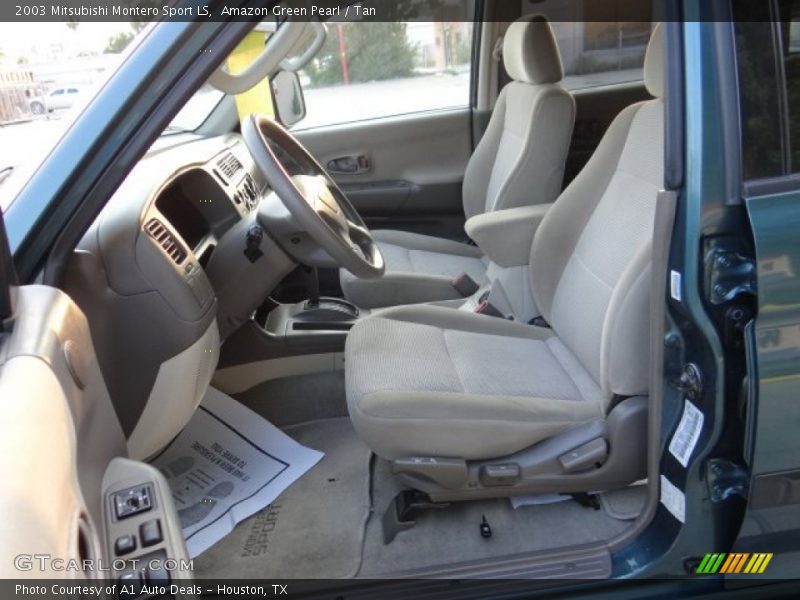 Amazon Green Pearl / Tan 2003 Mitsubishi Montero Sport LS