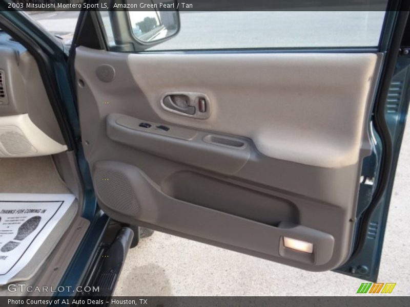 Amazon Green Pearl / Tan 2003 Mitsubishi Montero Sport LS