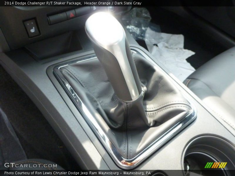 Header Orange / Dark Slate Gray 2014 Dodge Challenger R/T Shaker Package