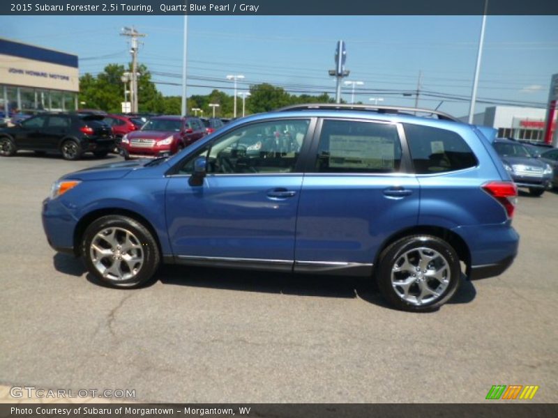Quartz Blue Pearl / Gray 2015 Subaru Forester 2.5i Touring