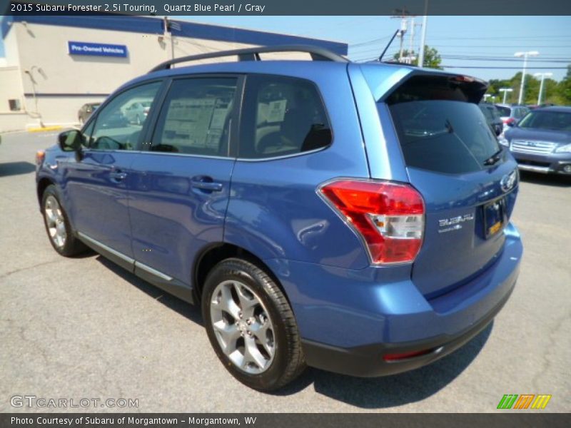 Quartz Blue Pearl / Gray 2015 Subaru Forester 2.5i Touring