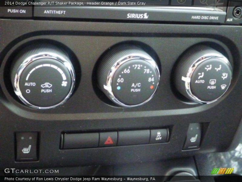 Header Orange / Dark Slate Gray 2014 Dodge Challenger R/T Shaker Package