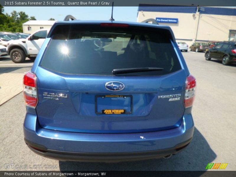 Quartz Blue Pearl / Gray 2015 Subaru Forester 2.5i Touring