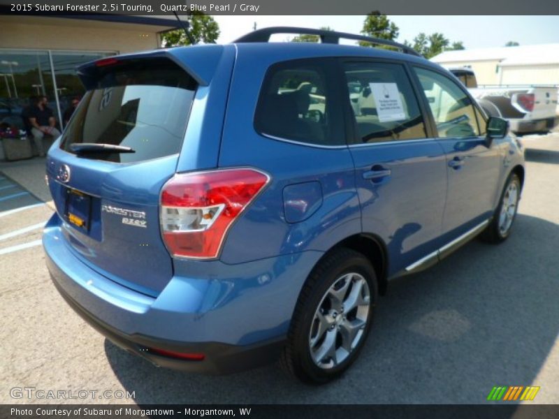 Quartz Blue Pearl / Gray 2015 Subaru Forester 2.5i Touring