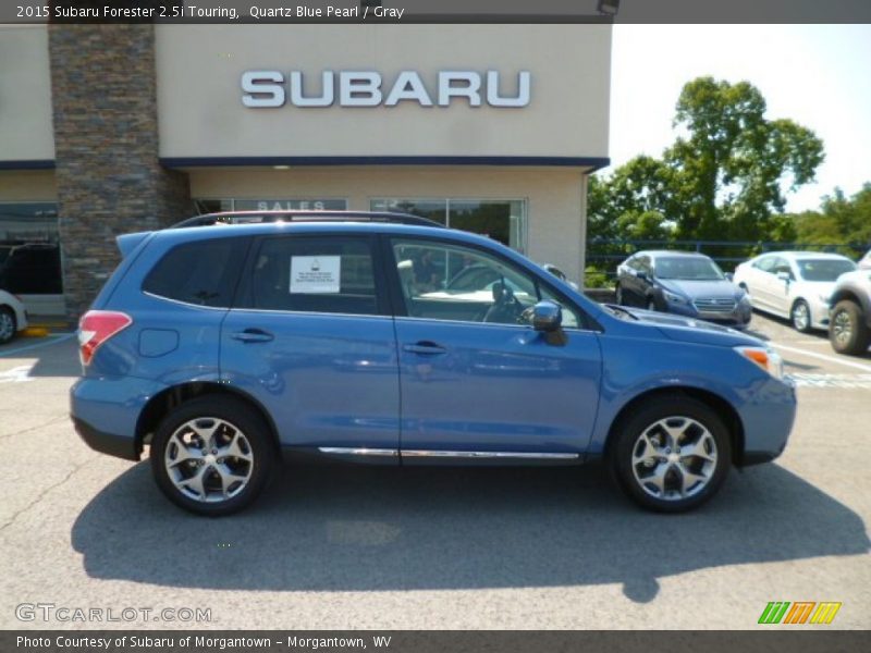 Quartz Blue Pearl / Gray 2015 Subaru Forester 2.5i Touring