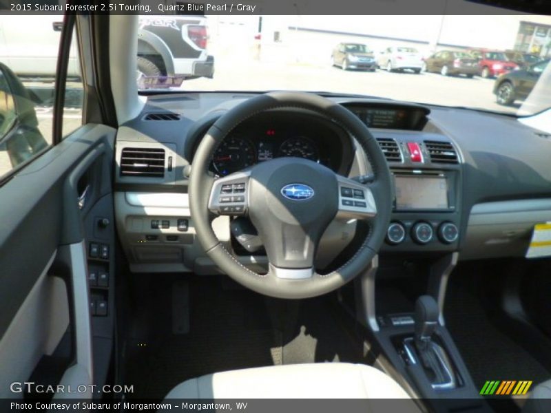 Quartz Blue Pearl / Gray 2015 Subaru Forester 2.5i Touring