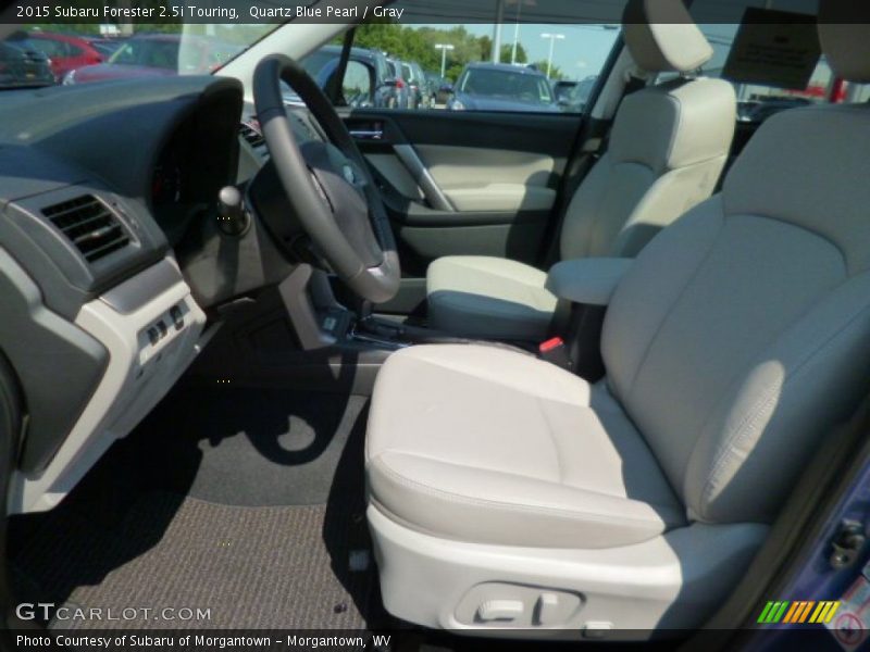 Quartz Blue Pearl / Gray 2015 Subaru Forester 2.5i Touring