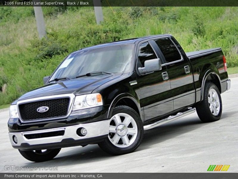 Black / Black 2006 Ford F150 Lariat SuperCrew