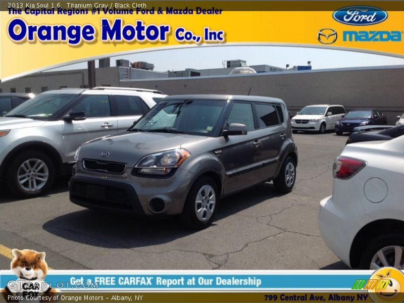 Titanium Gray / Black Cloth 2013 Kia Soul 1.6