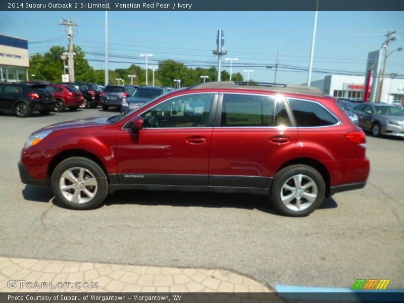 Venetian Red Pearl / Ivory 2014 Subaru Outback 2.5i Limited