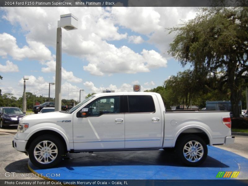 White Platinum / Black 2014 Ford F150 Platinum SuperCrew