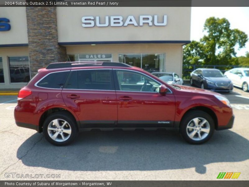 Venetian Red Pearl / Ivory 2014 Subaru Outback 2.5i Limited