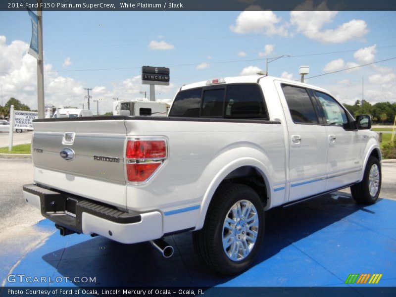 White Platinum / Black 2014 Ford F150 Platinum SuperCrew