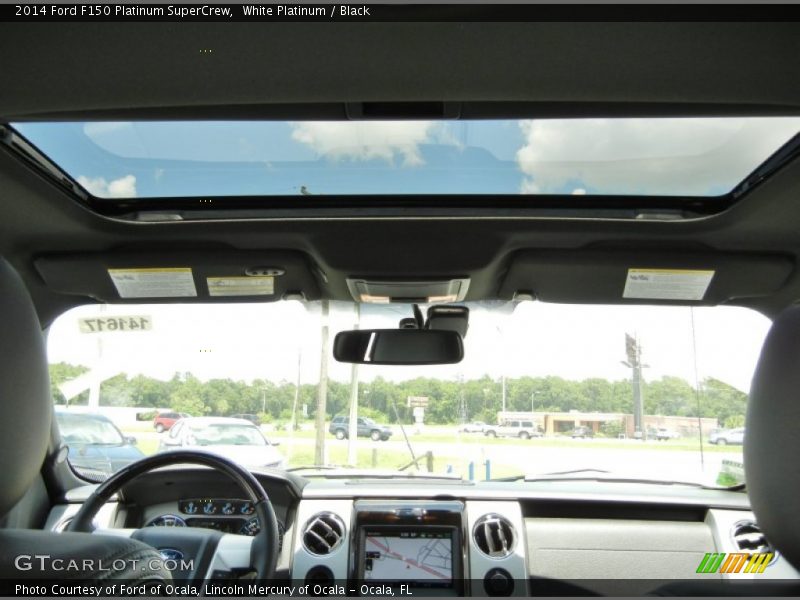 White Platinum / Black 2014 Ford F150 Platinum SuperCrew