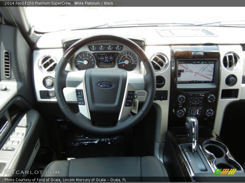 White Platinum / Black 2014 Ford F150 Platinum SuperCrew