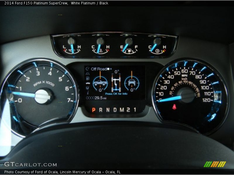 White Platinum / Black 2014 Ford F150 Platinum SuperCrew
