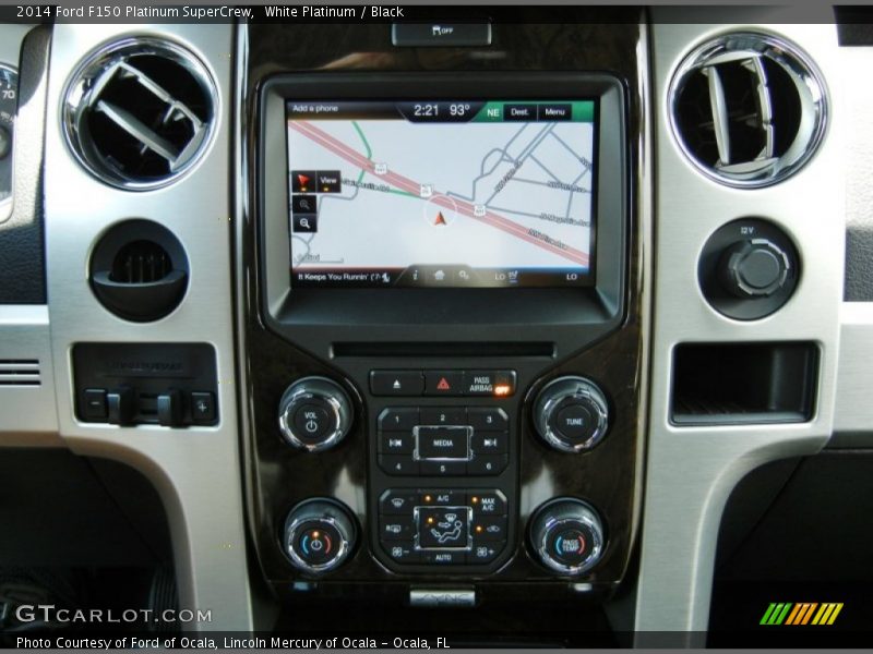 White Platinum / Black 2014 Ford F150 Platinum SuperCrew