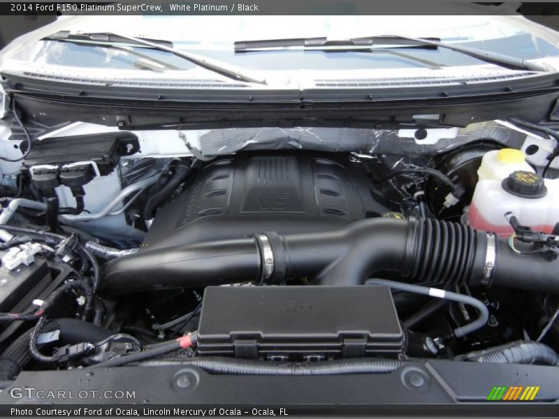 White Platinum / Black 2014 Ford F150 Platinum SuperCrew