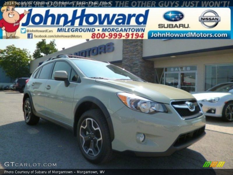 Desert Khaki / Black 2014 Subaru XV Crosstrek 2.0i Premium