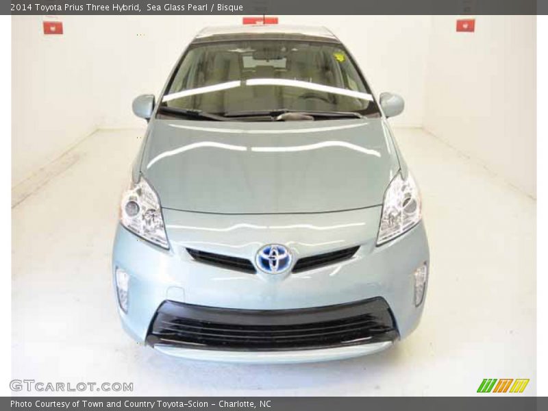 Sea Glass Pearl / Bisque 2014 Toyota Prius Three Hybrid