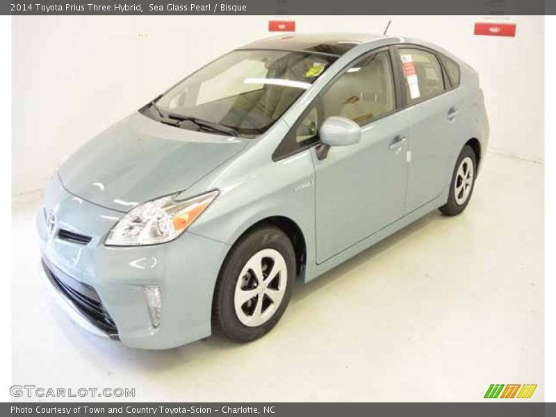 Sea Glass Pearl / Bisque 2014 Toyota Prius Three Hybrid