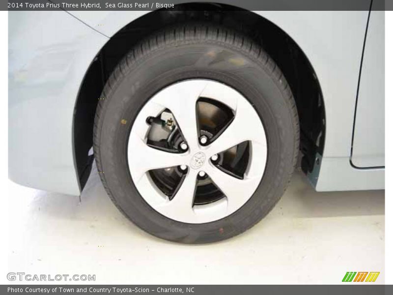 Sea Glass Pearl / Bisque 2014 Toyota Prius Three Hybrid