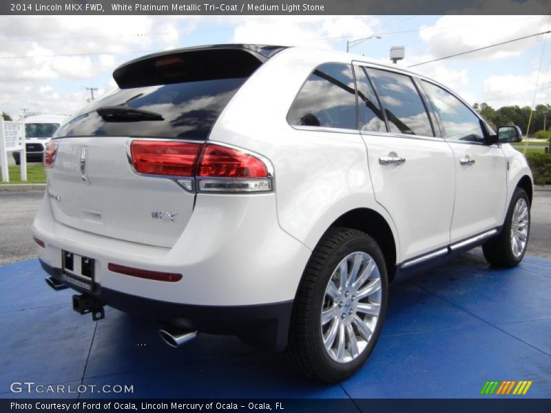 White Platinum Metallic Tri-Coat / Medium Light Stone 2014 Lincoln MKX FWD