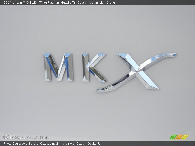 White Platinum Metallic Tri-Coat / Medium Light Stone 2014 Lincoln MKX FWD