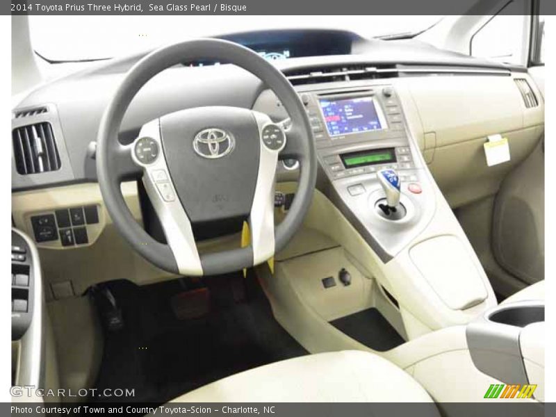 Sea Glass Pearl / Bisque 2014 Toyota Prius Three Hybrid
