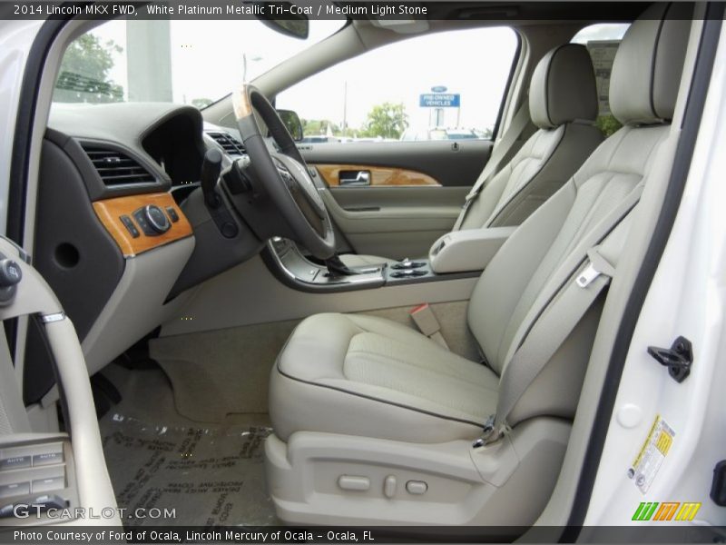 White Platinum Metallic Tri-Coat / Medium Light Stone 2014 Lincoln MKX FWD