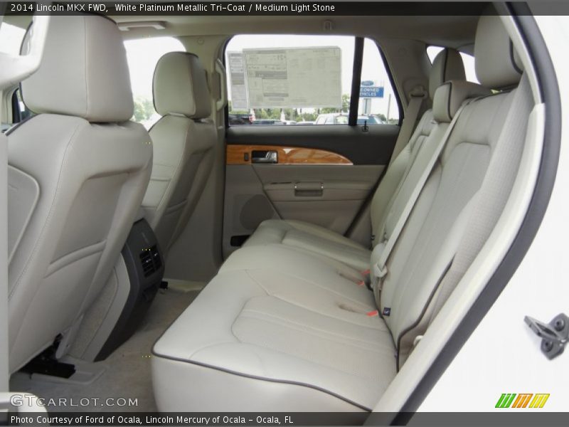 White Platinum Metallic Tri-Coat / Medium Light Stone 2014 Lincoln MKX FWD
