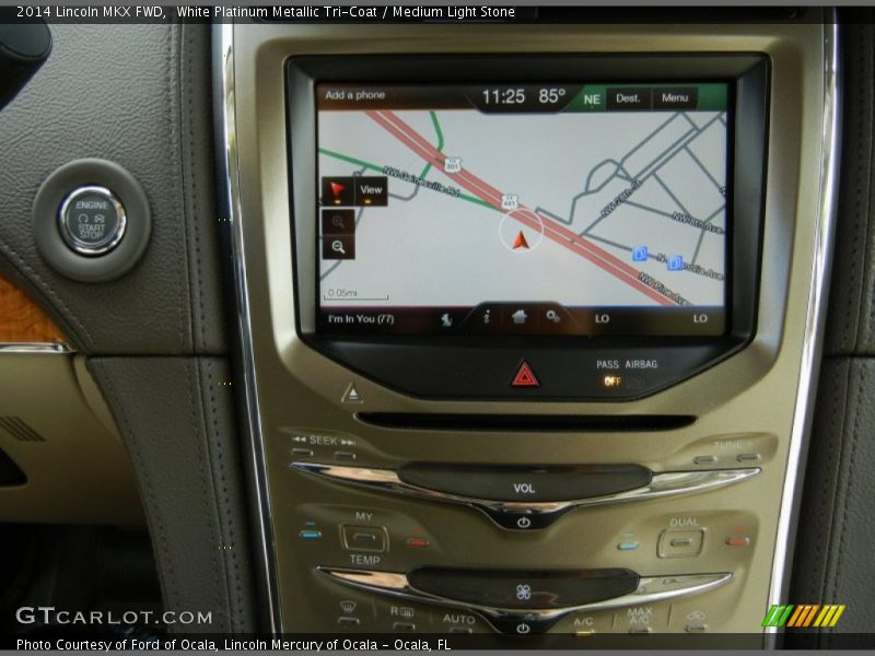 White Platinum Metallic Tri-Coat / Medium Light Stone 2014 Lincoln MKX FWD