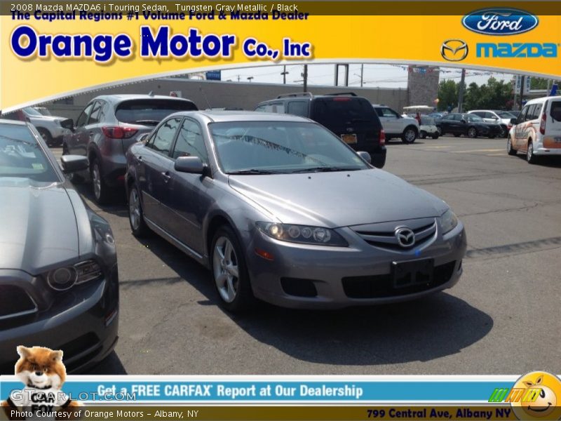 Tungsten Gray Metallic / Black 2008 Mazda MAZDA6 i Touring Sedan