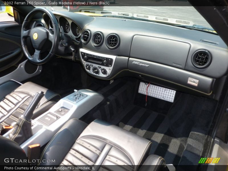 Dashboard of 2002 360 Spider